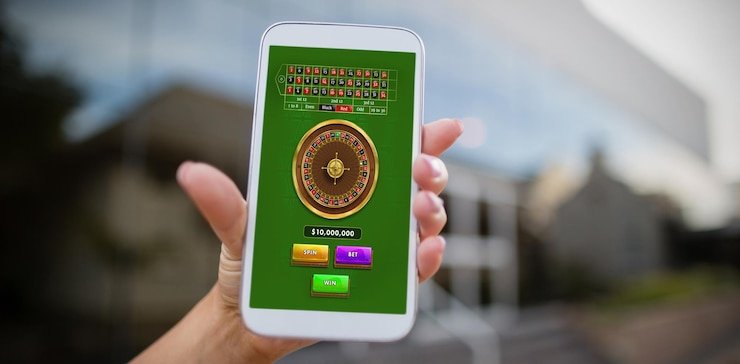 Ponsel menampilkan Poker Deuces